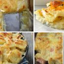 Patate al forno cremose con besciamella e formaggio filante!