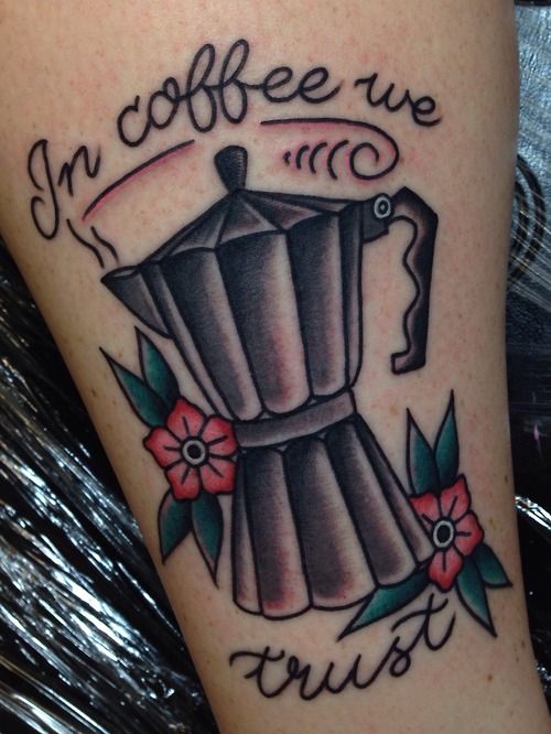 Tattoo caffettiera