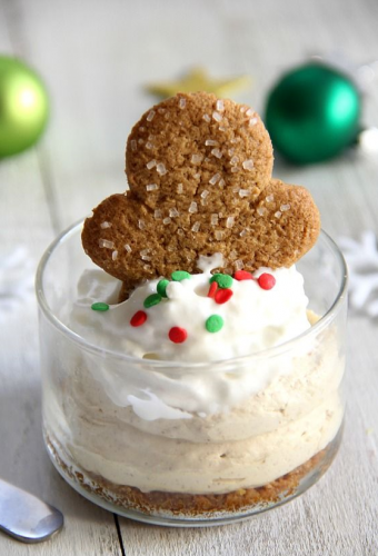 Mini gingerbread cheesecake