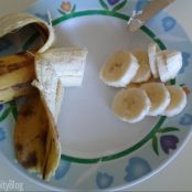 frappè di banana con scaglie di cocco e cacao - Tappa 2