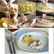 Branzino al forno con patate al limone - Tappa 1