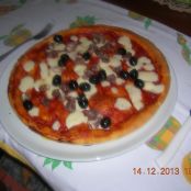 Focacce e pizze  con lievito madre  farcite con  cipolla e con prosciutto e oliver nere - Tappa 5