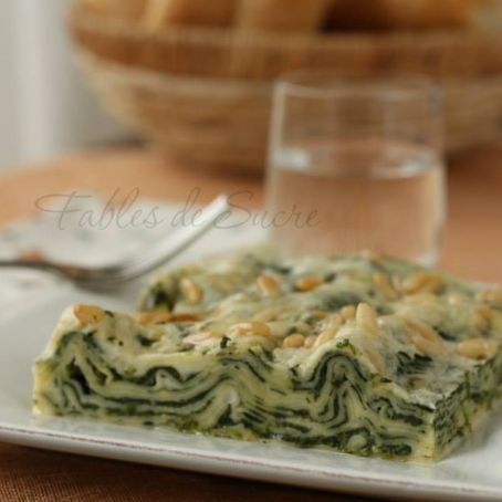 Lasagne con spinaci e gorgonzola