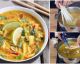 Deliziosi noodles alla thailandese con pollo e verdure