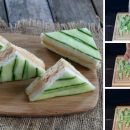 Club sandwich al salmone e cetriolo