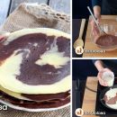 Crêpes marmorizzate cacao e vaniglia, in una ricetta di tendenza