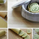 Realizzare i biscotti a spirale al tè matcha in 6 tappe