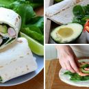 Come fare dei wraps con avocado, gamberetti ed hummus