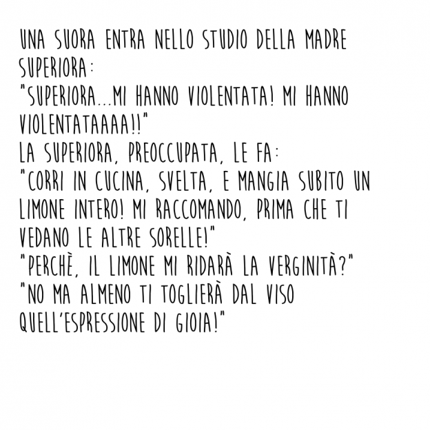 La Suora VERGINE e il LIMONE