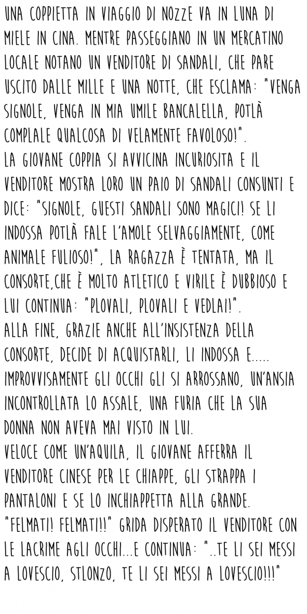 I Sandali del Sesso cinesi