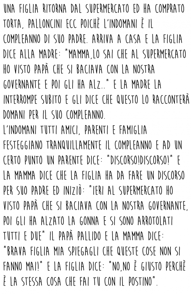 Figlia modello per genitori infedeli