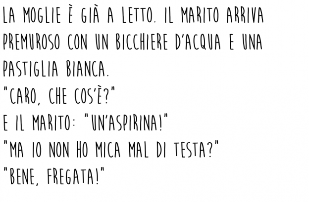 Stasera niente mal di testa!