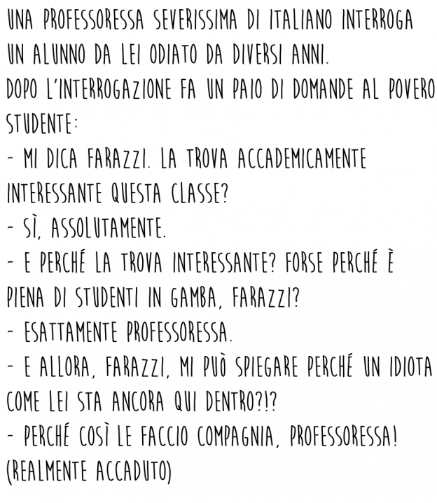 La professoressa che nessuno vorrebbe mai avere contro