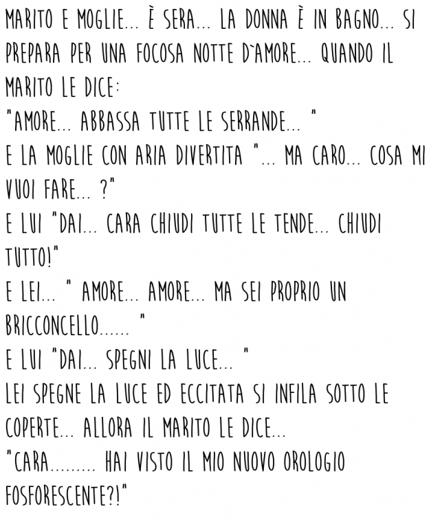 Marito e Moglie si preparano ad una focosa notte d'amore