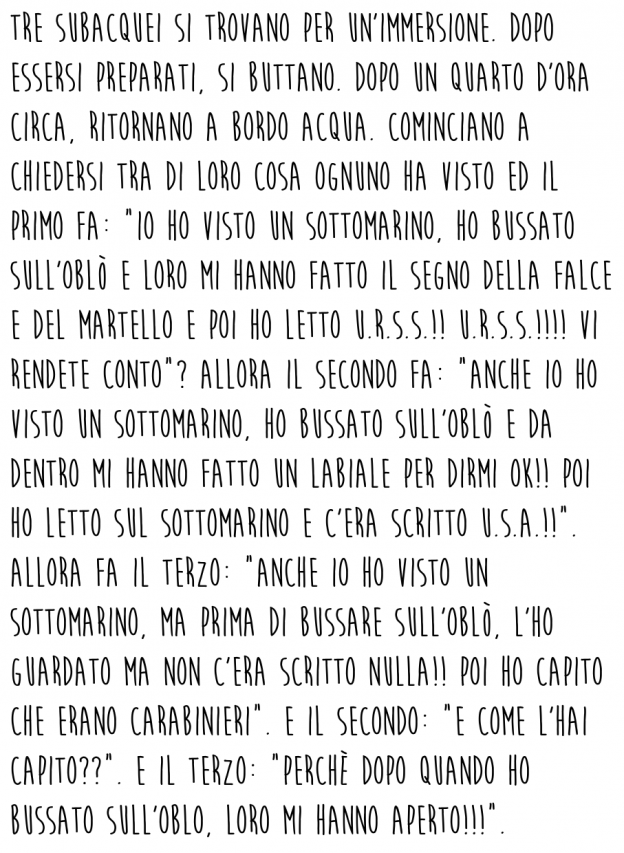 Il sottomarino dei Carabinieri