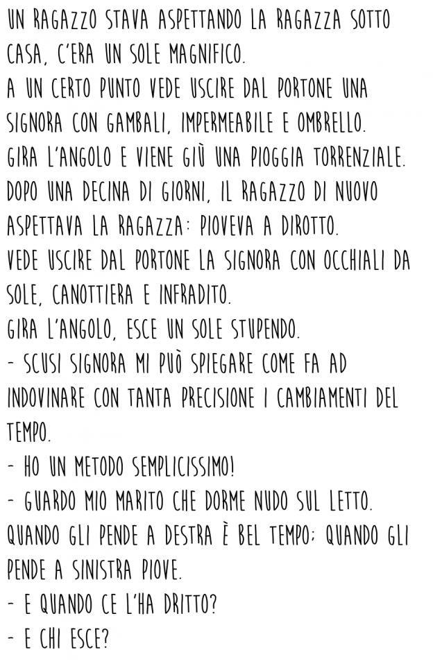 Un meteo del...tutto infallibile