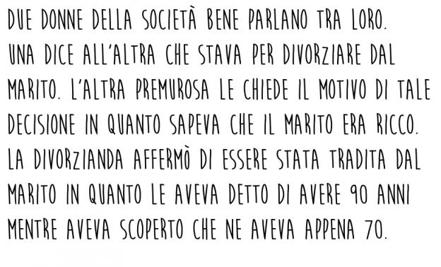 Matrimonio d'interesse alto!