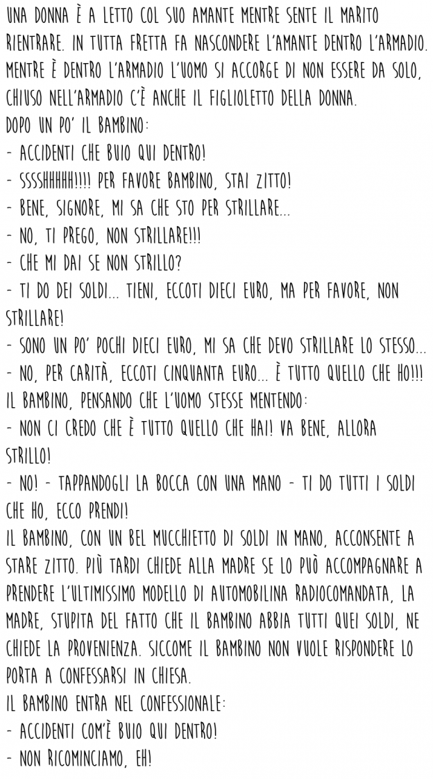 Lo strano incontro del Figlio e dell'Amante...nell'armadio