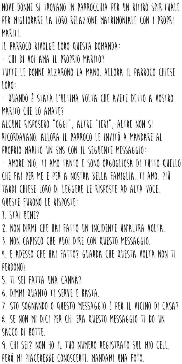 Un ritiro Spirituale per mogli e matrimoni