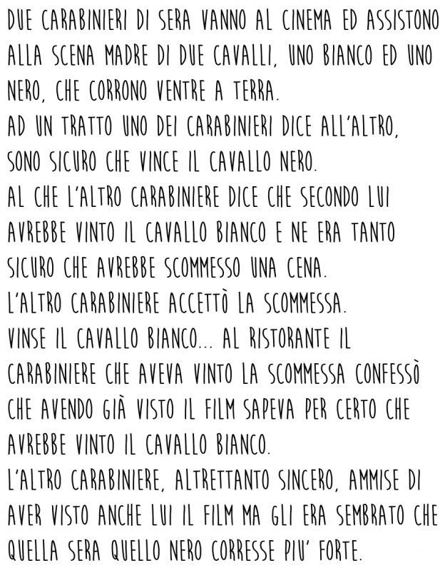 Una scommessa da carabiniere