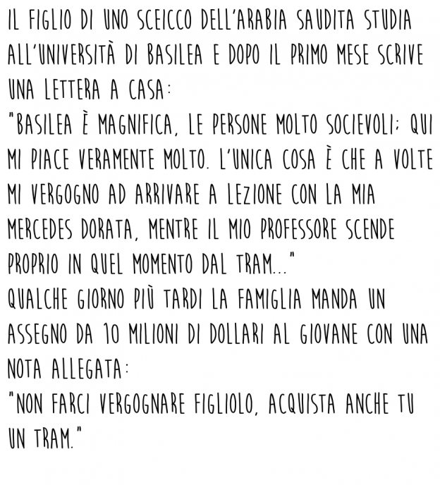 Papà mi vergogno della mia Mercedes d'oro