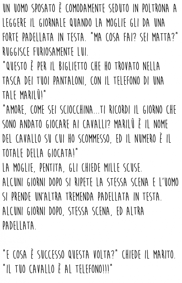 Padellate in testa al marito! SEMPRE!