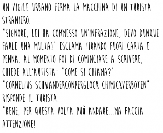 Come cambia idea VELOCEMENTE un vigile!