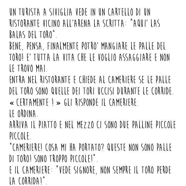 Barzelletta cibo spagnolo