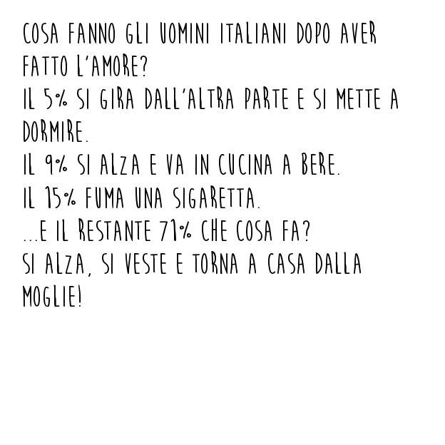 Statistiche amore barzelletta
