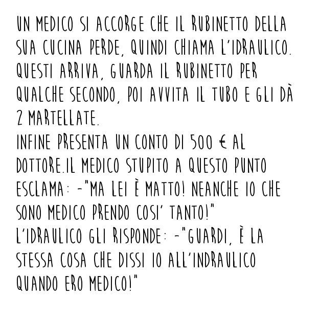 Barzelletta idraulico