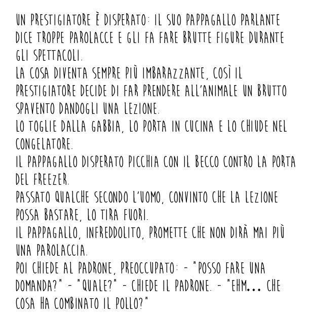 Barzelletta pappagallo