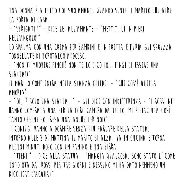 La statua - barzelletta