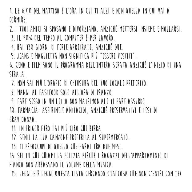 Come intuire quando si &egrave; cresciuti