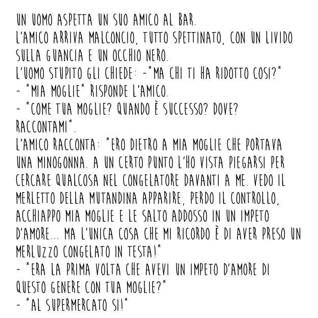 Barzelletta impeto d'amore