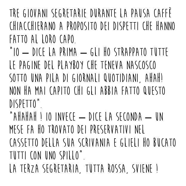 Barzelletta segretarie