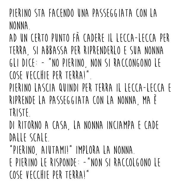 Barzelletta Pierino e la nonna