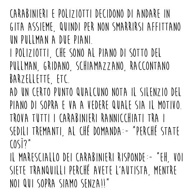 Barzelletta carabinieri in gita