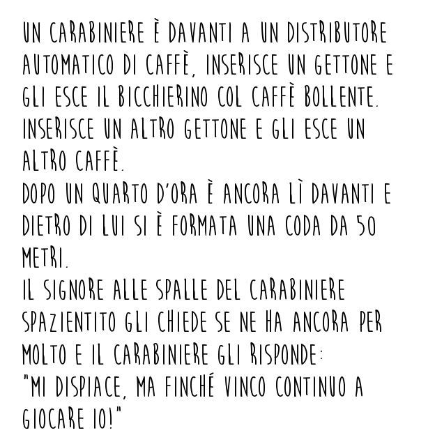 Barzelletta carabiniere