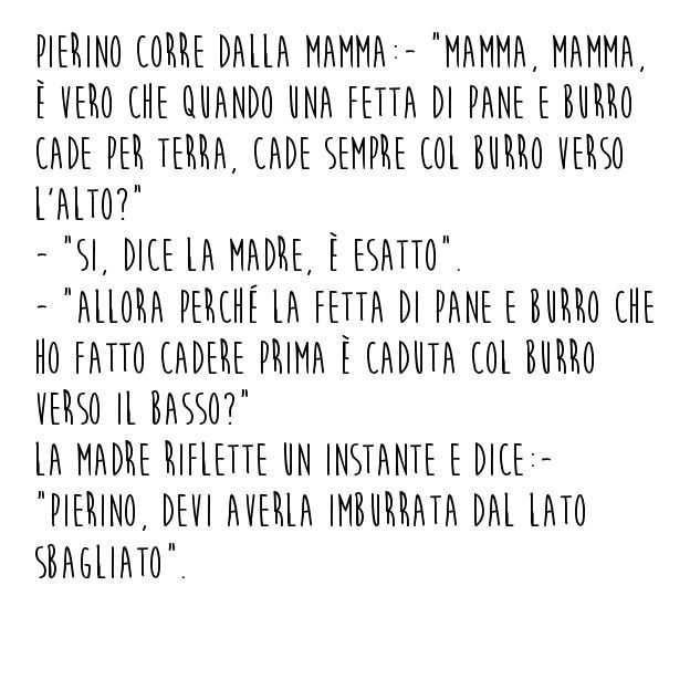 Pane e burro barzelletta