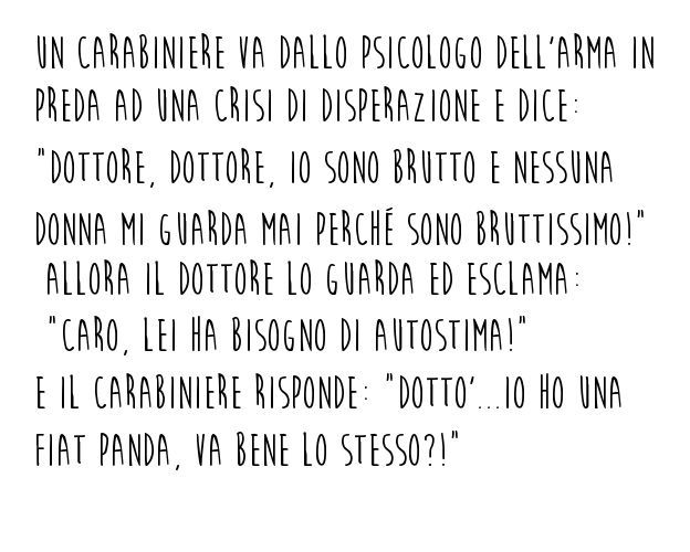 L'autostima barzelletta