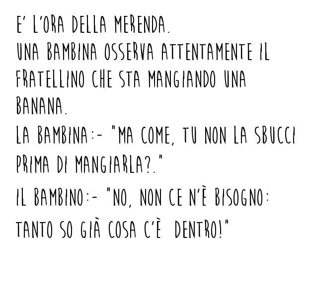 Barzelletta a merenda