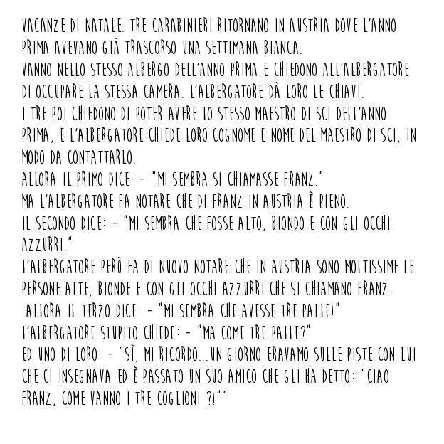 Barzelletta carabinieri in Austria