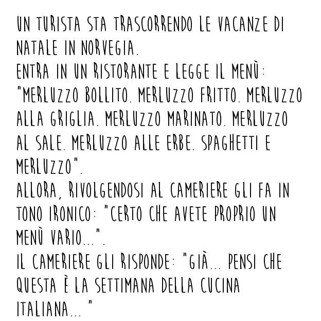 Barzelletta Norvegia