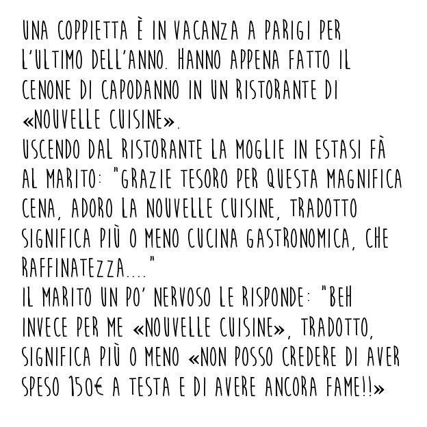 Barzelletta nouvelle cuisine