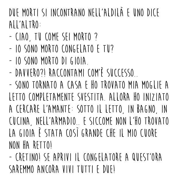 Barzelletta aldil&agrave;