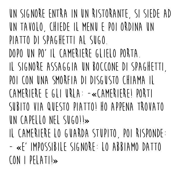 Barzelletta spaghetti