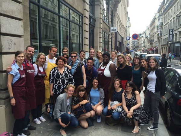 Foto di gruppo al Paris Food Trip 2014