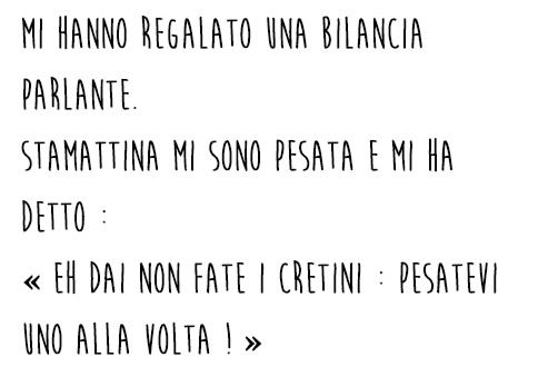 Barzelletta bilancia parlante