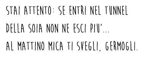 Il tunnel della soia