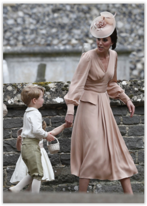 I PRINCIPINI GEORGE & CHARLOTTE BIRICHINI al MATRIMONIO di ZIA PIPPA MIDDLETON